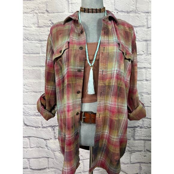 other Tops - Reworked/upcycled flannel shirt